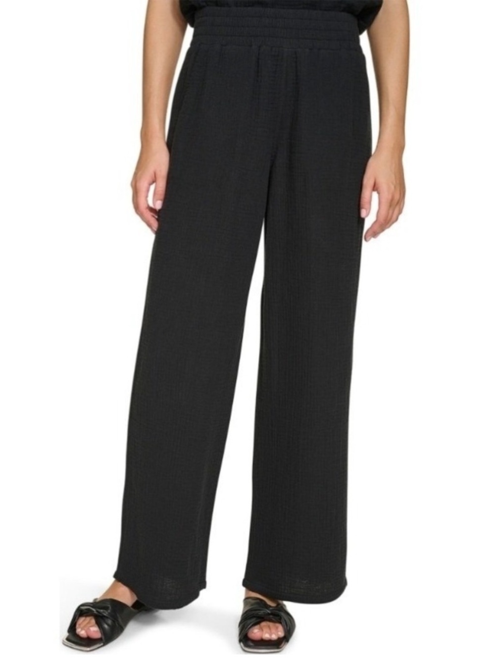 DKNY Black  Melon Gauze Pants size XL